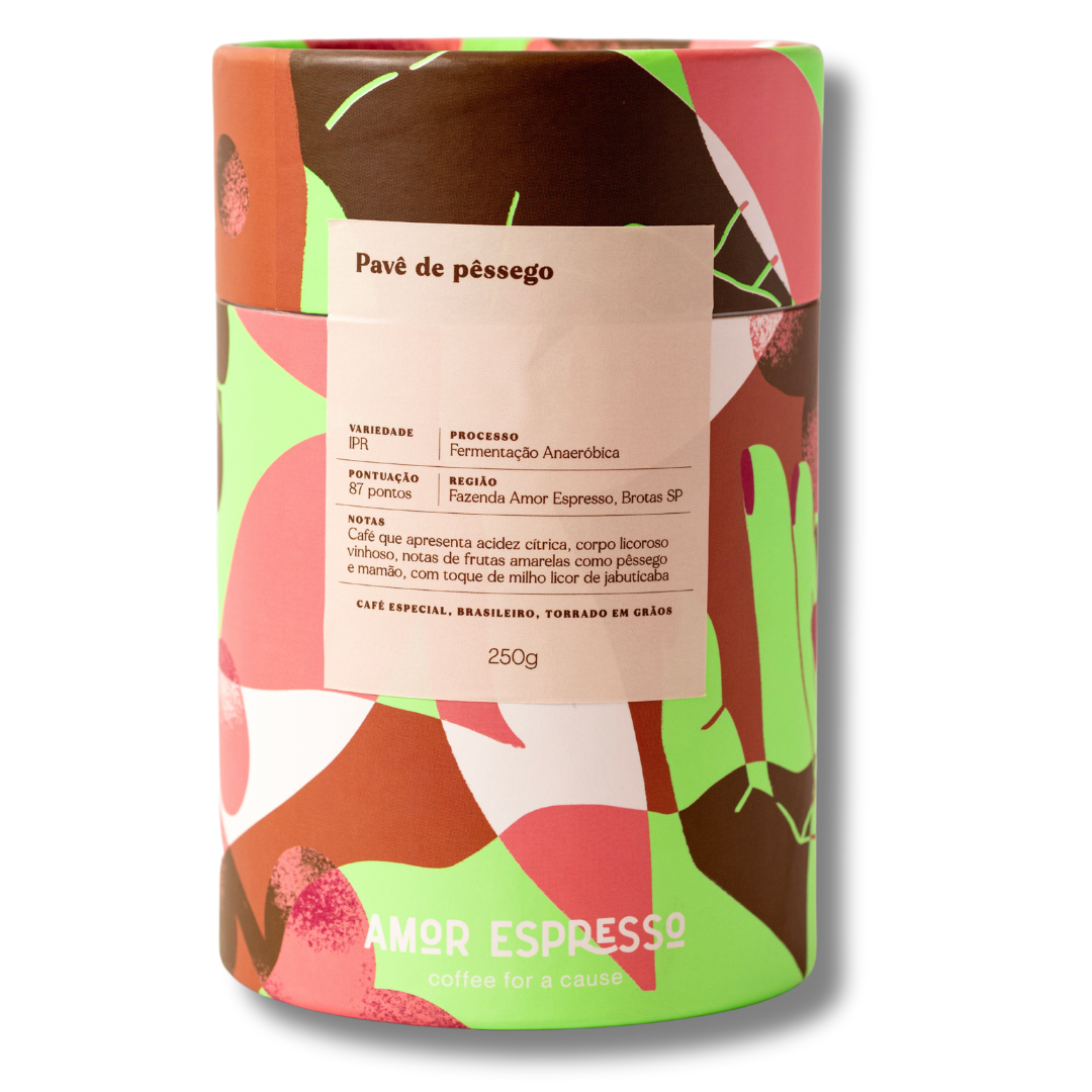 Café Pavê de Pêssego
