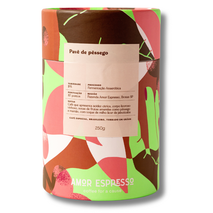 Café Pavê de Pêssego